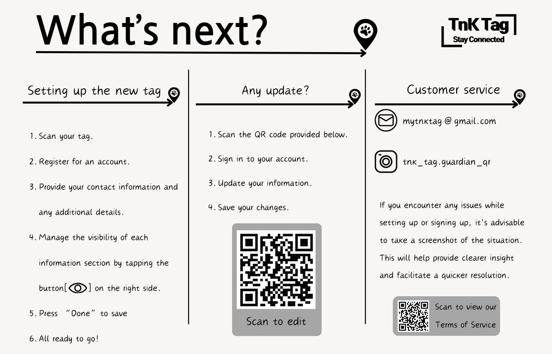 Quick Set Up Guide for Guardian QR Tag