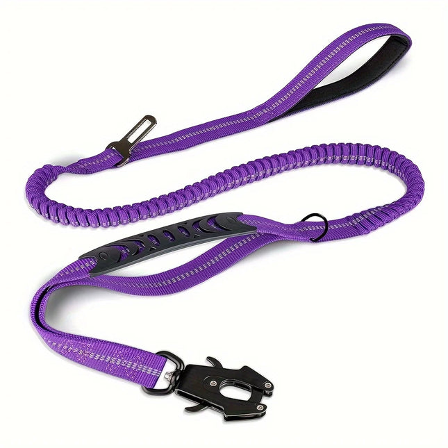 Heavy Duty Dog Leash with Elastic Bungee for Medium & Large Dogs