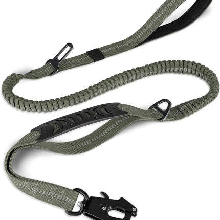 Heavy Duty Dog Leash with Elastic Bungee for Medium & Large Dogs