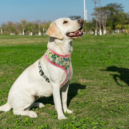 Dog Harness Flower Printed