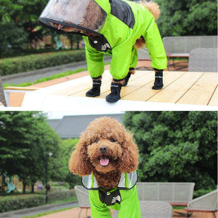 Pet Dog Raincoat The Dog Face Jumpsuit