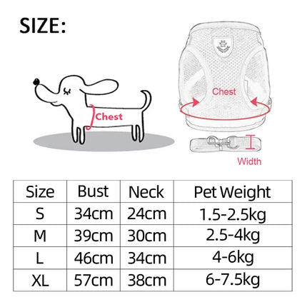 Dog Harness Walking Lead Leash For Small Dogs