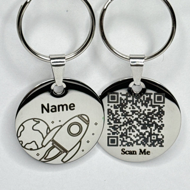 Smart Pet ID Tag - Space