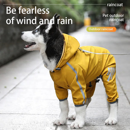 Dog Raincoat Waterproof Reflective Sun Protective Suit Breathable Outdoor