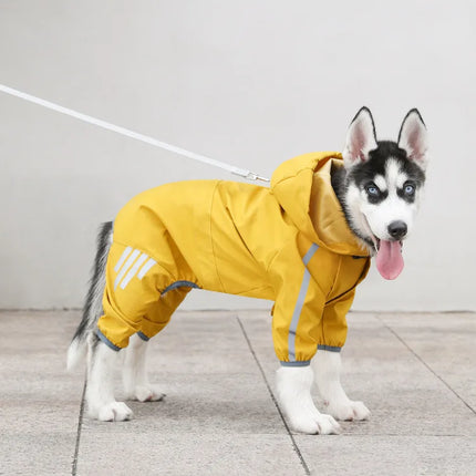 Dog Raincoat Waterproof Reflective Sun Protective Suit Breathable Outdoor