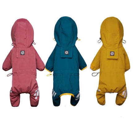 Dog Raincoat Reflective Waterproof Pet Clothes for Small Medium Dogs