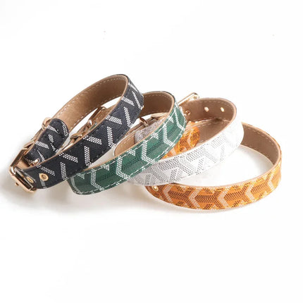 Durable Leather Dogs Collars Soft Comfortable Collar