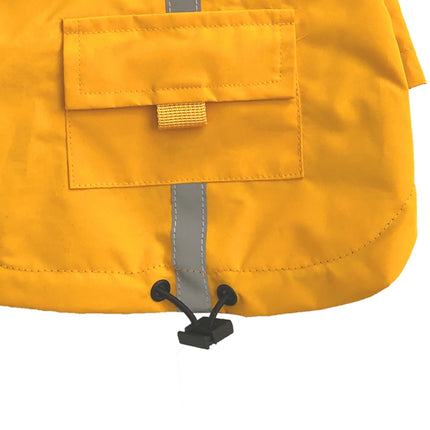Dog Raincoat with Hooded and Leash Ring Waterproof
