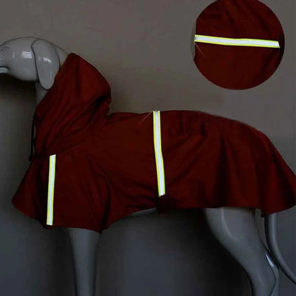 Large Dog Raincoat Corgi Cloak Style Puppy Waterproof