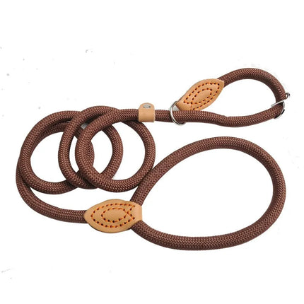 Dog Walking Leash Slip Rope Adjustable Loop Collar Training Leashes for Large Dogs