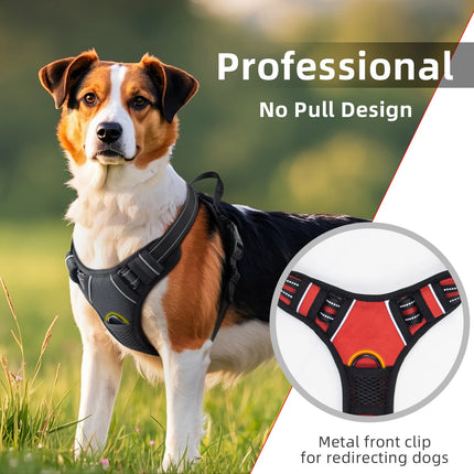 No Pull Dog Harness Front Clip Heavy Duty