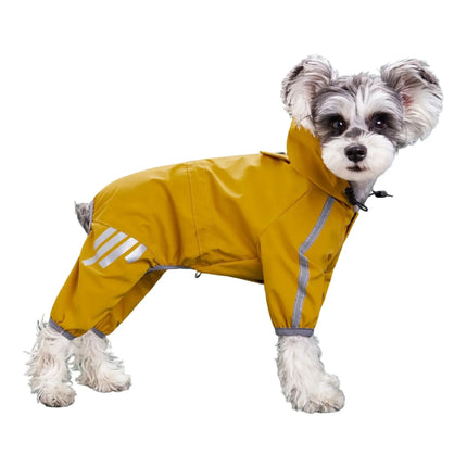 Dog Raincoat Reflective Waterproof Pet Clothes for Small Medium Dogs
