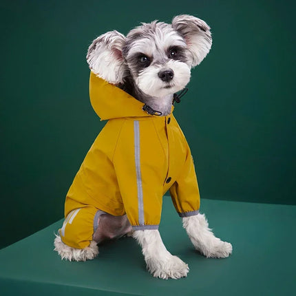 Dog Raincoat Reflective Waterproof Pet Clothes for Small Medium Dogs