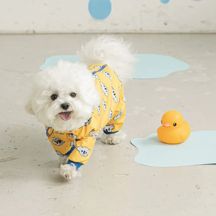 Dog Raincoats Pet Dog Raincoat Hooded Jumpsuit