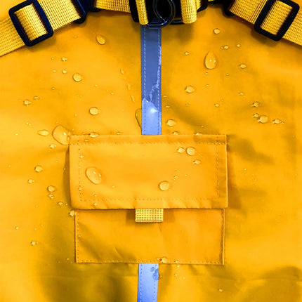 Dog Raincoat with Hooded and Leash Ring Waterproof