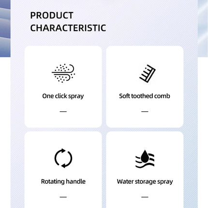 Rechargeable Pet Spray Brush for Long Hair