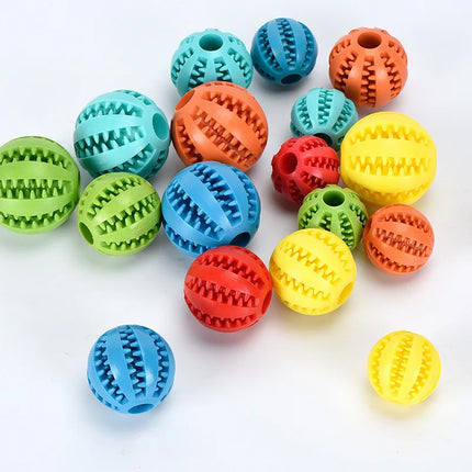 Rubber Balls Puppy Chewing