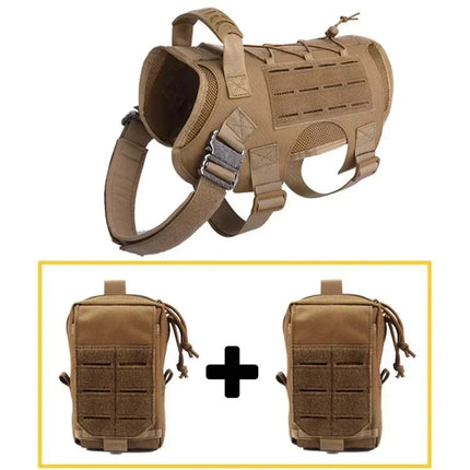Military Large Dog Harness Pet German Shepherd K9 Malinois Training Vest