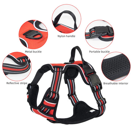 No Pull Dog Harness Front Clip Heavy Duty