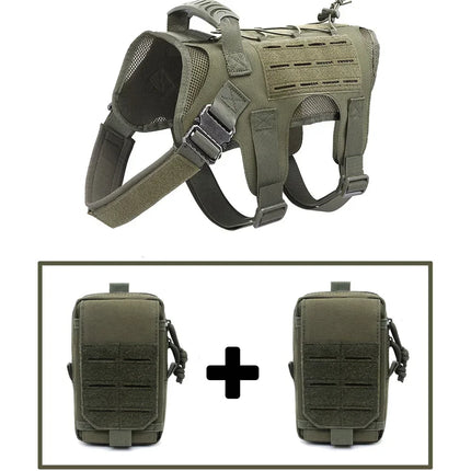 Military Large Dog Harness Pet German Shepherd K9 Malinois Training Vest