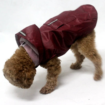 Dog Raincoat Waterproof Hoodie Jacket Rain Poncho