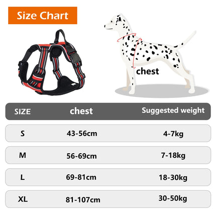 No Pull Dog Harness Front Clip Heavy Duty