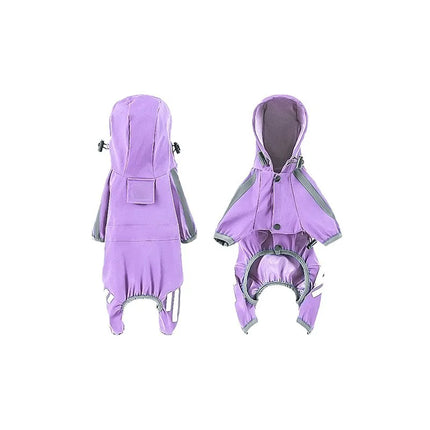 Dog Raincoat Waterproof Reflective Sun Protective Suit Breathable Outdoor