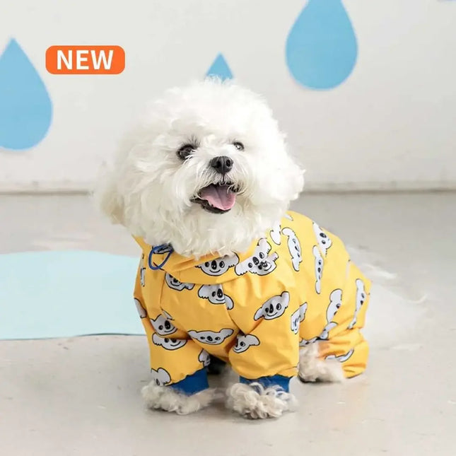 Dog Raincoats Pet Dog Raincoat Hooded Jumpsuit