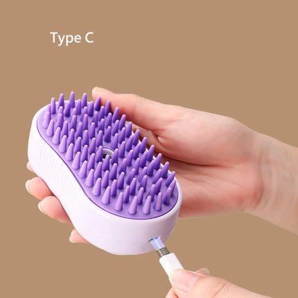 Rechargeable Pet Spray Brush for Long Hair