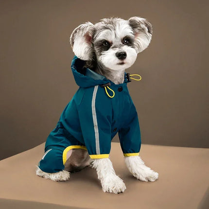 Dog Raincoat Reflective Waterproof Pet Clothes for Small Medium Dogs