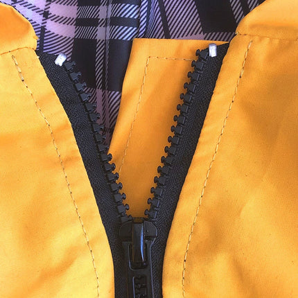 Dog Raincoat with Hooded and Leash Ring Waterproof
