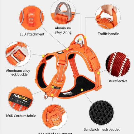 TRUE LOVE Pet Harness No Pull  Comfortable Control