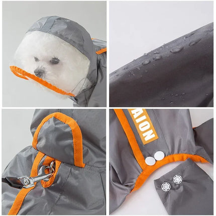 Dog Raincoat 1PC Cats and Dogs Summer Breathable Rain Poncho