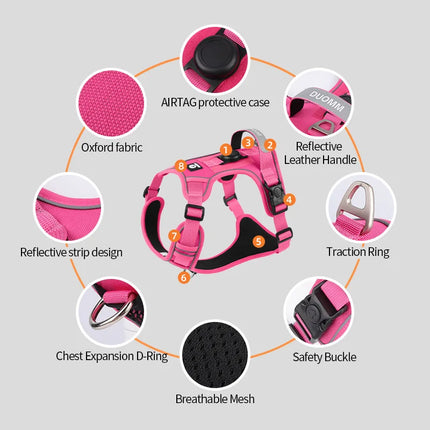 Dog Chest Harness Adaptable to Airtag Chest Harness