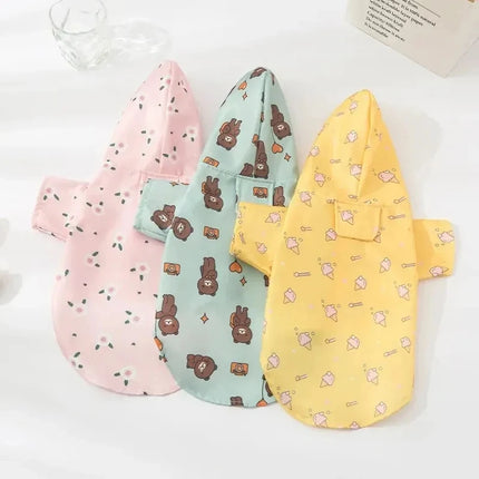 Dog Raincoat Waterproof Classic Short Sleeve