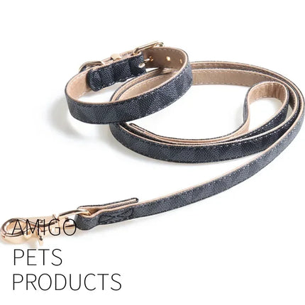 Dog Collar Luxury Designer Leather Collar for Small Medium Large Pet