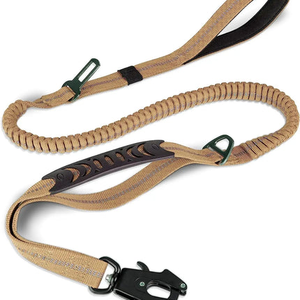 Heavy Duty Dog Leash with Elastic Bungee for Medium & Large Dogs