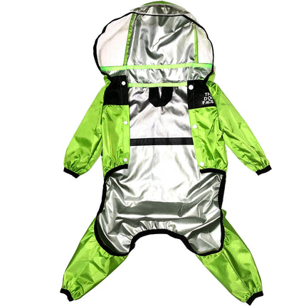Pet Dog Raincoat The Dog Face Jumpsuit
