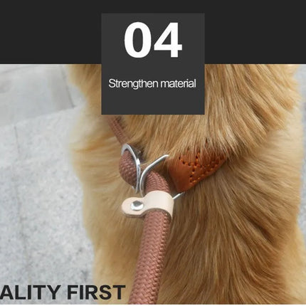 Dog Walking Leash Slip Rope Adjustable Loop Collar Training Leashes for Large Dogs