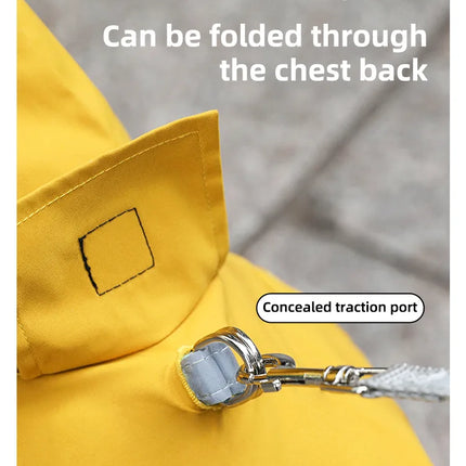 Dog Raincoat Waterproof Reflective Sun Protective Suit Breathable Outdoor