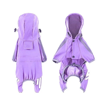 Dog Raincoat Reflective Waterproof Pet Clothes for Small Medium Dogs
