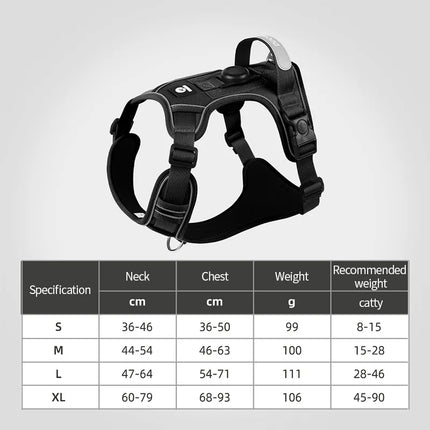 Dog Chest Harness Adaptable to Airtag Chest Harness
