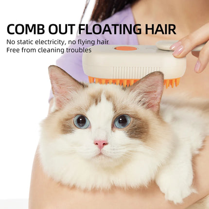 Rechargeable Pet Spray Brush for Long Hair