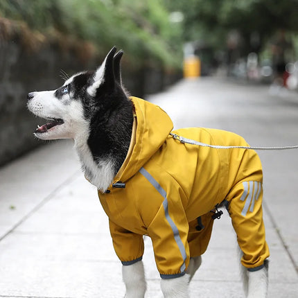 Dog Raincoat Waterproof Reflective Sun Protective Suit Breathable Outdoor
