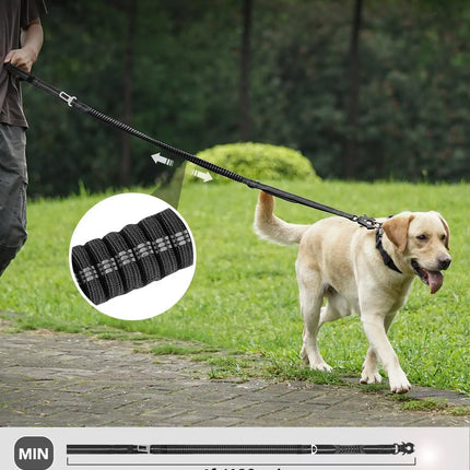 Heavy Duty Dog Leash with Elastic Bungee for Medium & Large Dogs