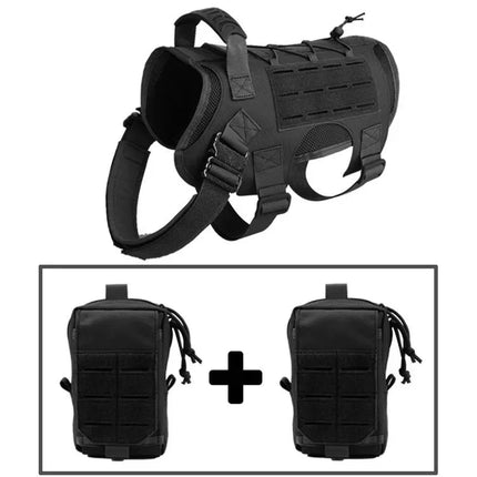 Military Large Dog Harness Pet German Shepherd K9 Malinois Training Vest