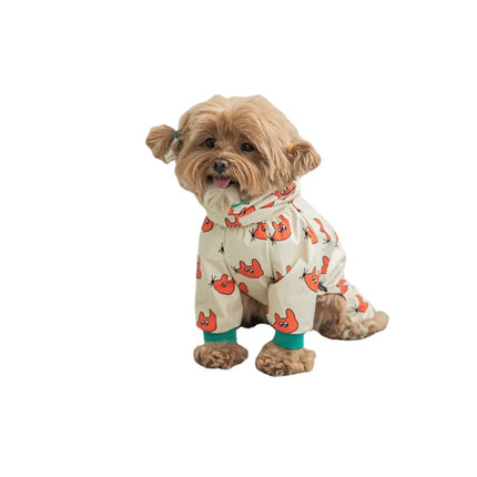 Dog Raincoats Pet Dog Raincoat Hooded Jumpsuit