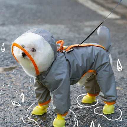 Dog Raincoat 1PC Cats and Dogs Summer Breathable Rain Poncho