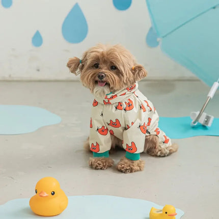 Dog Raincoats Pet Dog Raincoat Hooded Jumpsuit